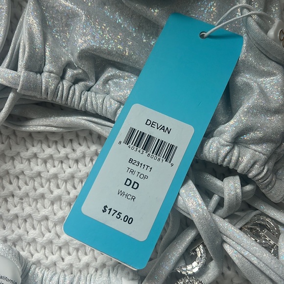 Brand new beach bunny silver bikini w tags - Picture 3 of 5